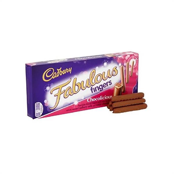 Cadbury Fabulous Fingers Milk Chocolate Buiscits (Uk) Imported
